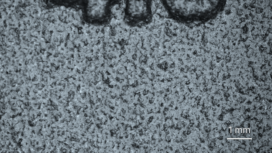 Microscopy image before smoothing